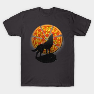 pizza wolf moon T-Shirt